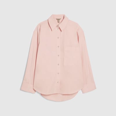 Pink Cinch Back Shirt
