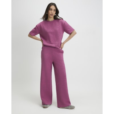 Pink Jacquard T-Shirt