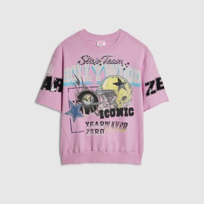 Pink Year Zero Short Sleeve Sweatshirt