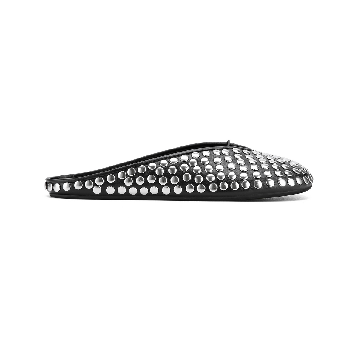 Pippa Black Studded Leather