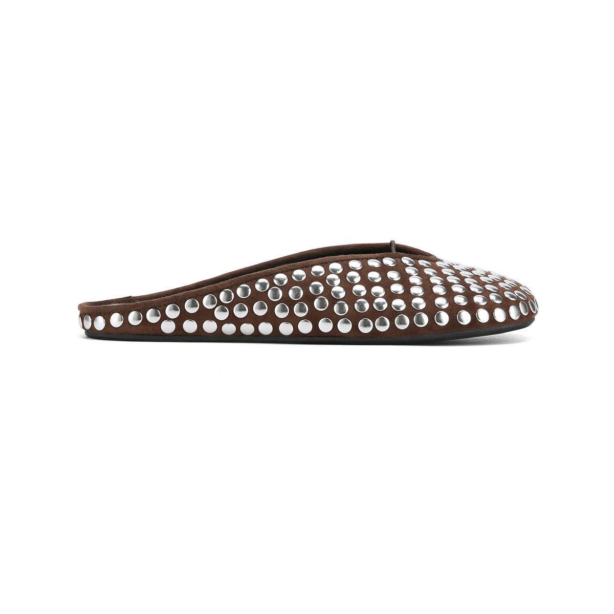 Pippa Brown Studded Suede