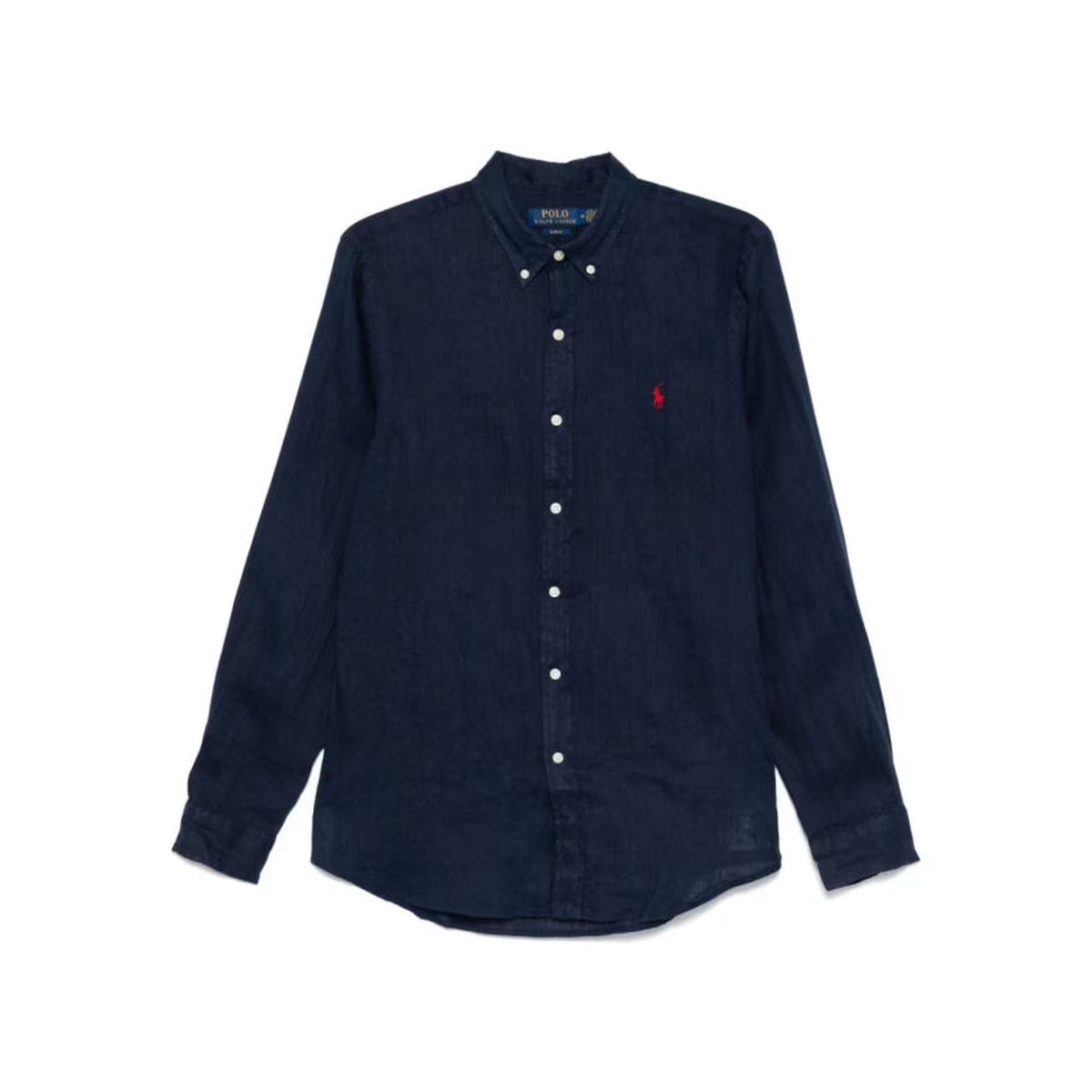 Polo Ralph Lauren Blue Button-Down Shirt with Pony Motif