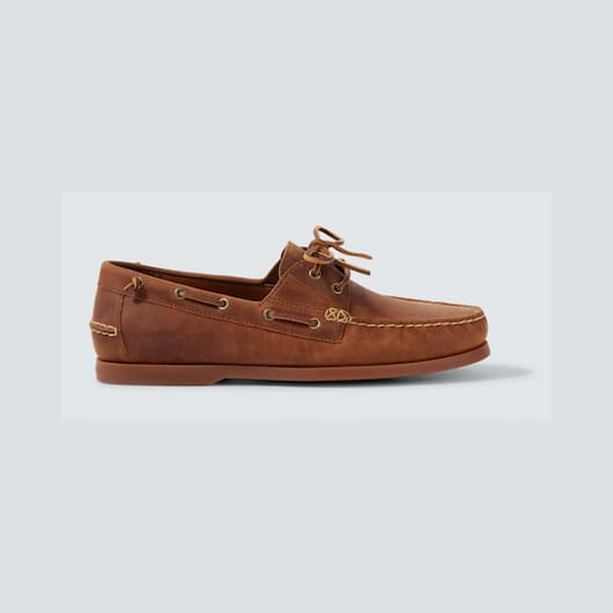 Merton leather boat shoes