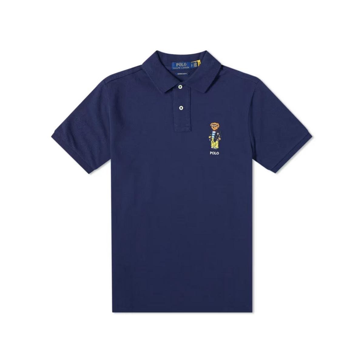 Polo Ralph Lauren Navy Bear Embroidered Polo Shirt