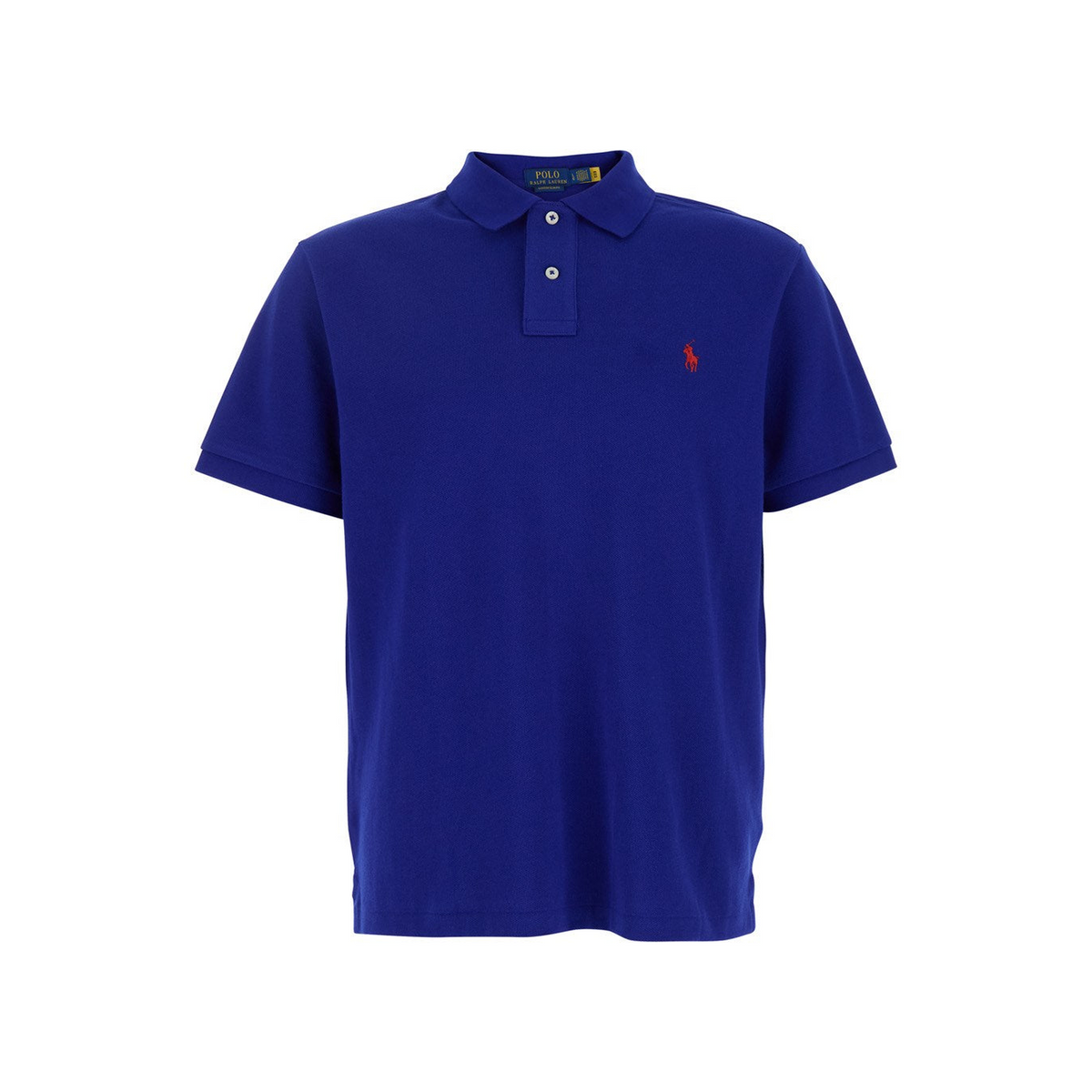 Polo ralph lauren "Regular Fit" Blue Polo Shirt with Pony Detail on the Front in Cotton Piquet Man