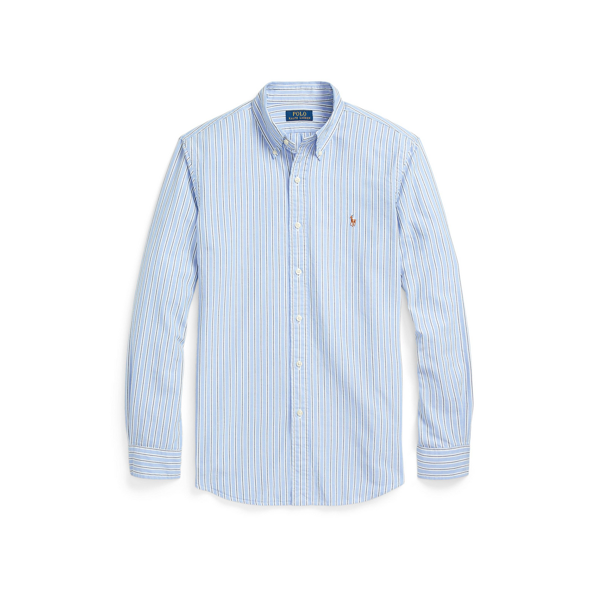 Striped Knit Oxford Shirt
