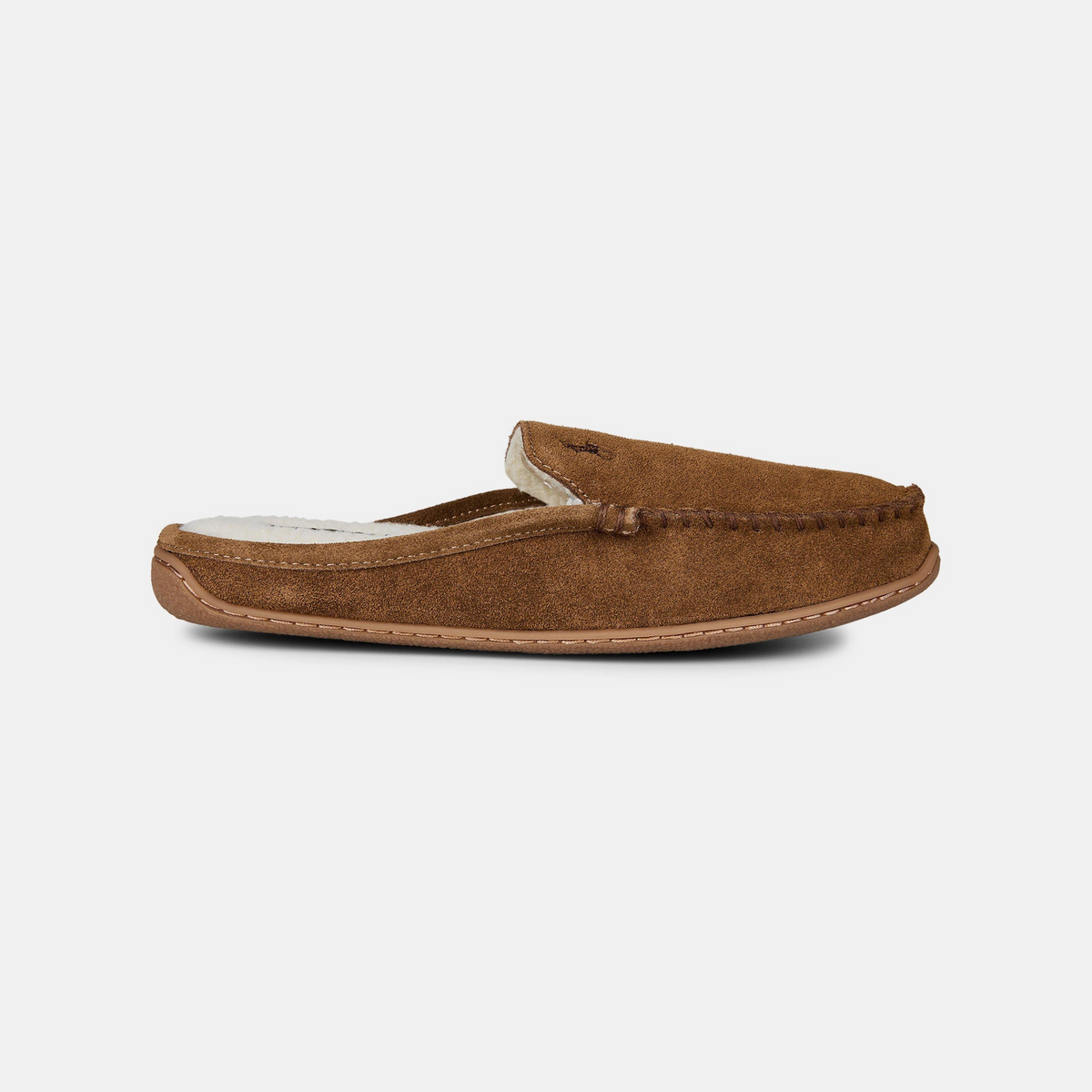Suede Brenan Bear Logo Slippers