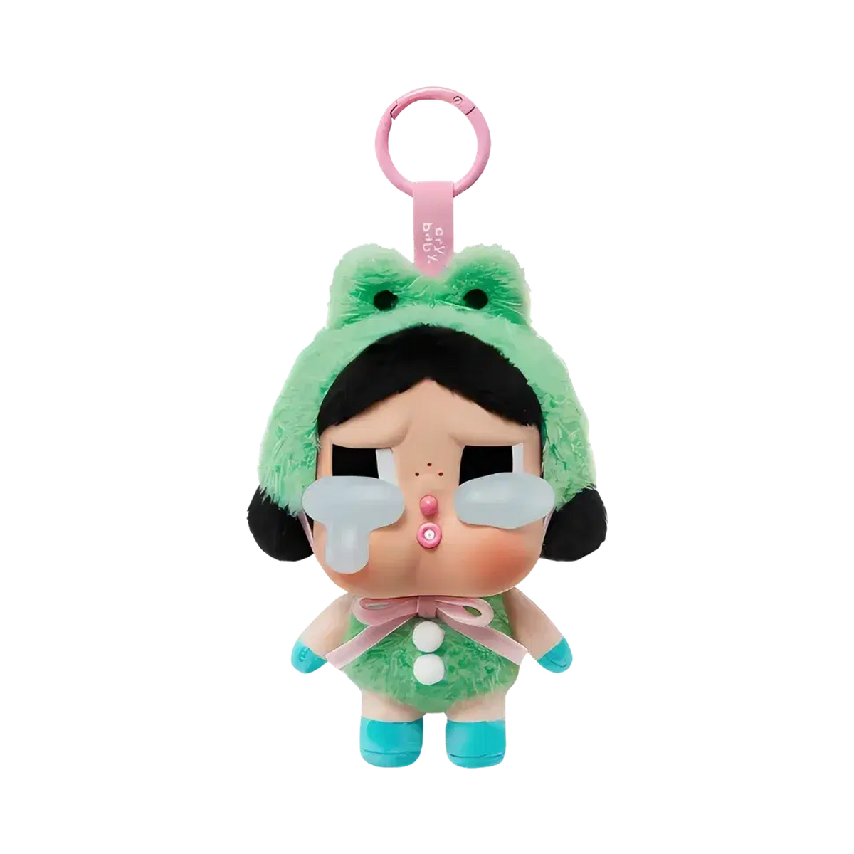 Pop Mart CryBaby Crying Again Series What A Frog Vinyl Face Plush