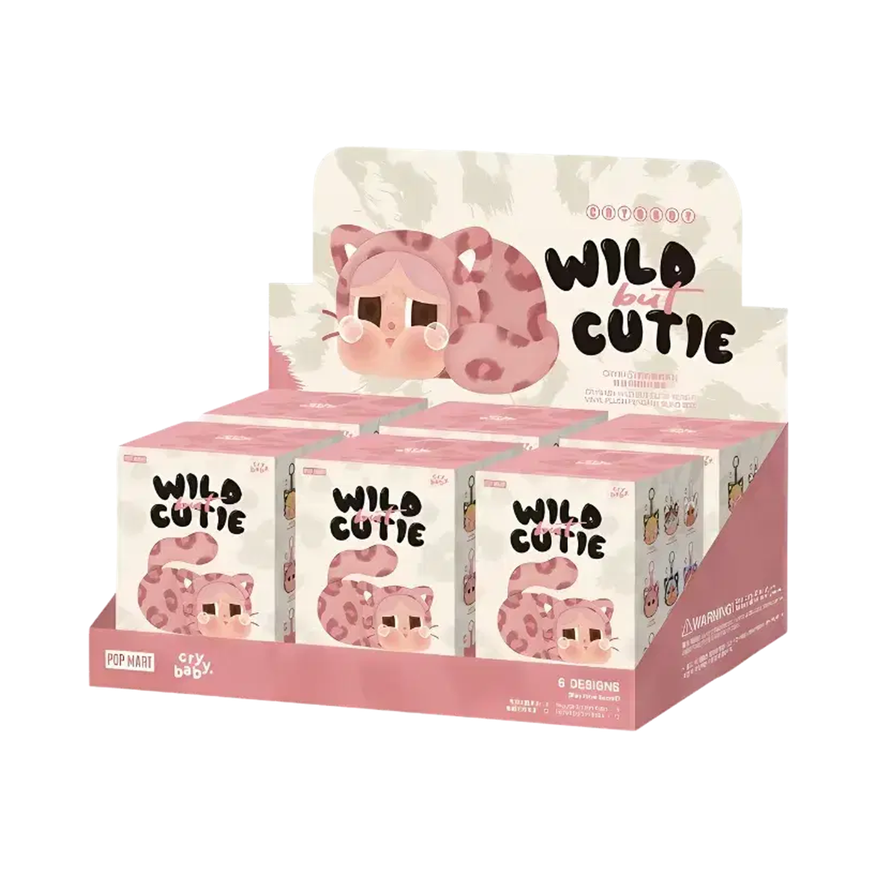 Pop Mart CRYBABY Wild but Cutie Series Vinyl Plush Pendant Sealed Case (6 Blind Box)