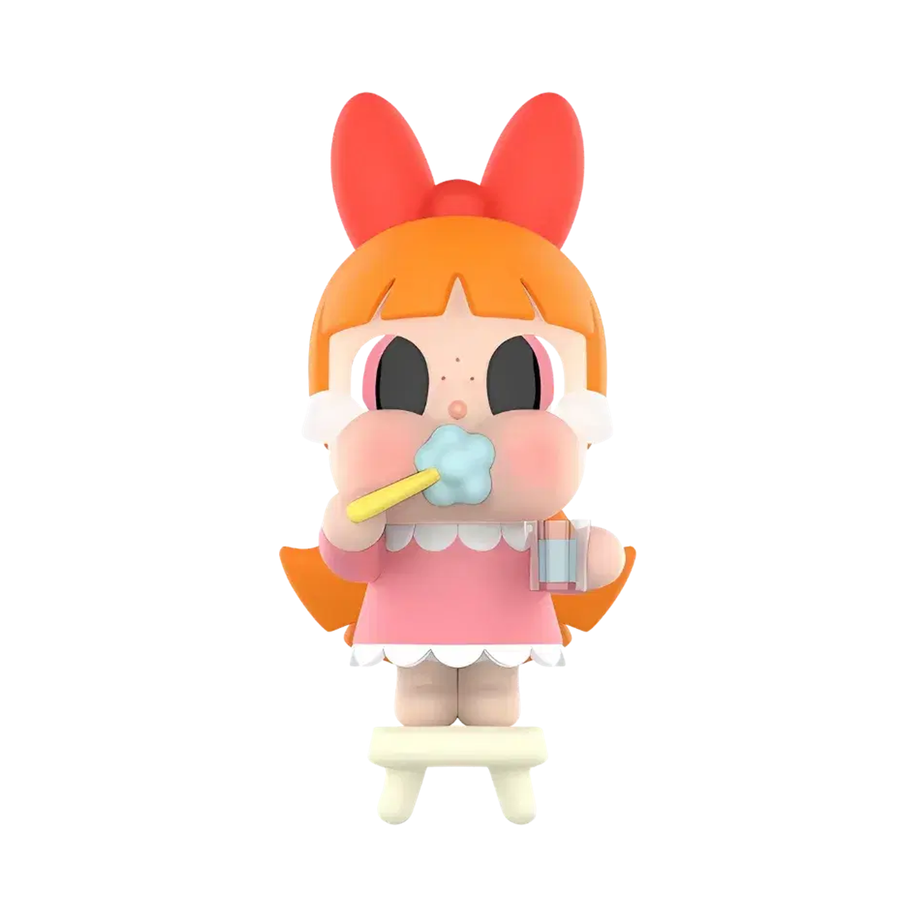 Pop Mart CRYBABY x Powerpuff Girls Series Brushing Teeth Blossom Figure