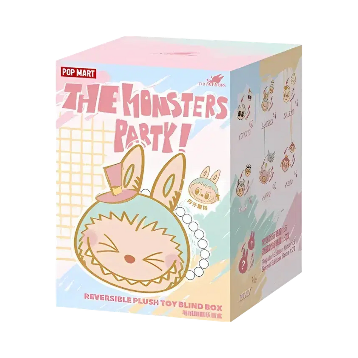 Pop Mart Labubu The Monster Party Series Reversible Plush Doll Blind Box