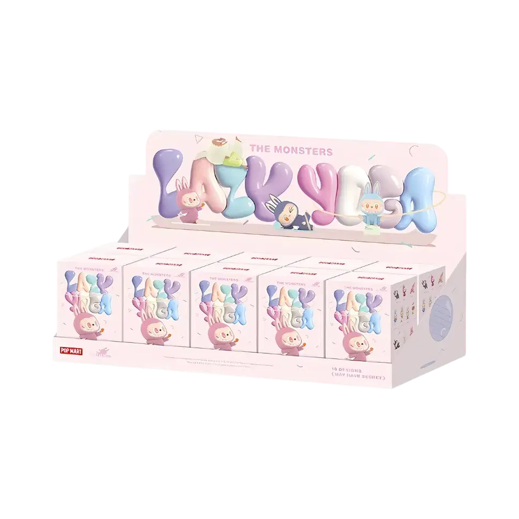 Pop Mart Labubu The Monsters Lazy Yoga Series Figures Sealed Case (10 Blind Boxes)