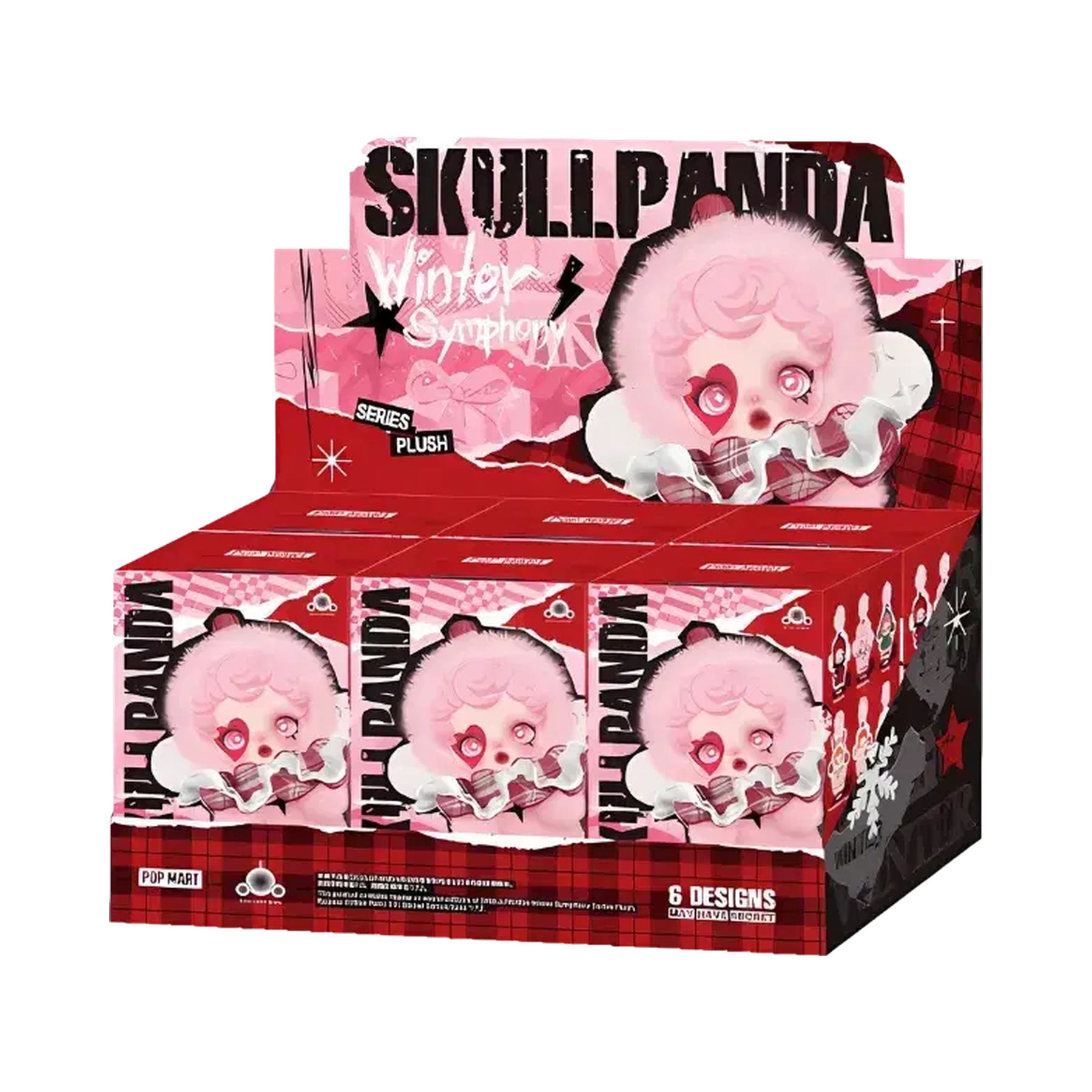 Pop Mart SKULLPANDA Winter Symphony Series Vinyl Face Plush Pendant Sealed Case (6 Blind Box)