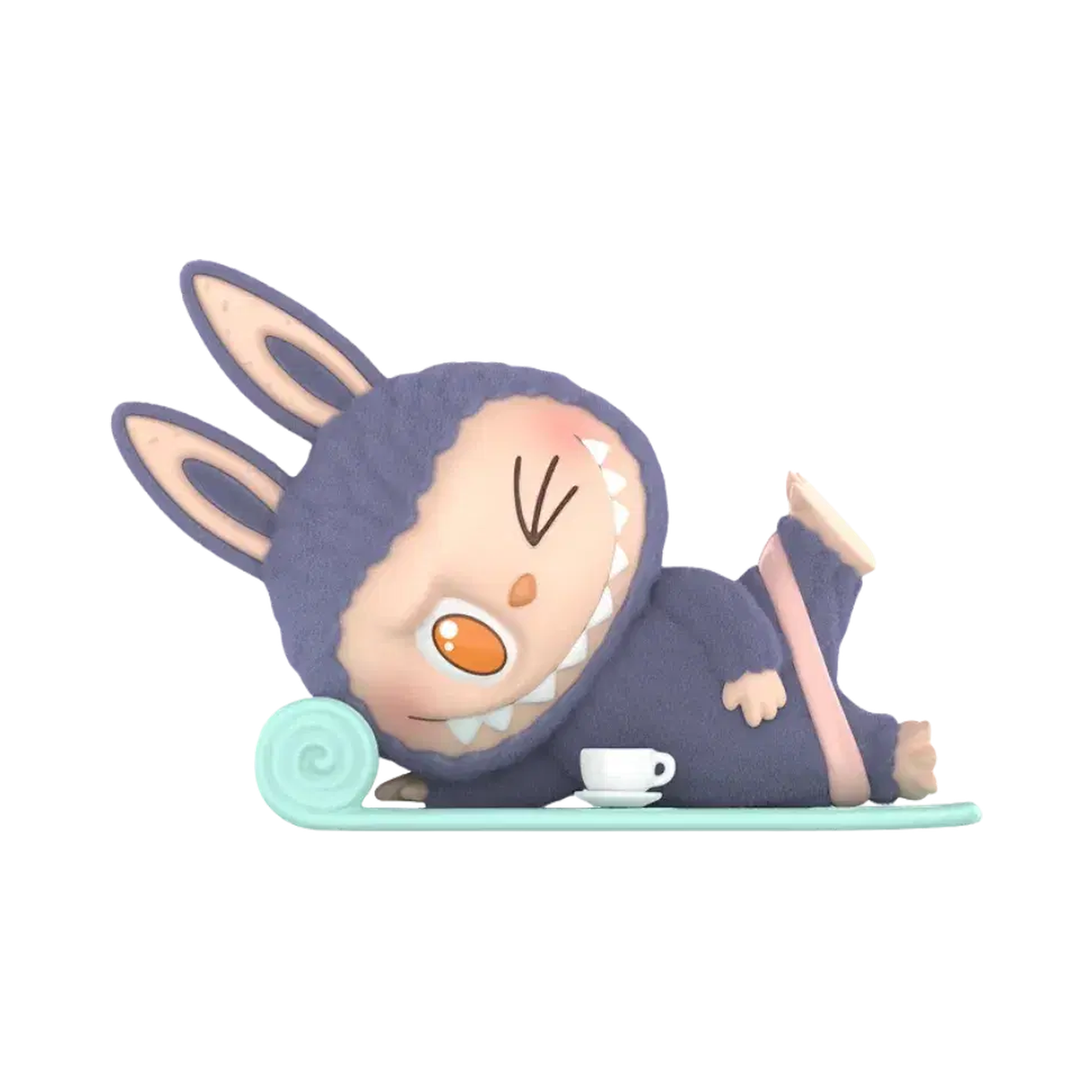 Pop Mart THE MONSTERS Labubu Lazy Yoga Series Americano Figure