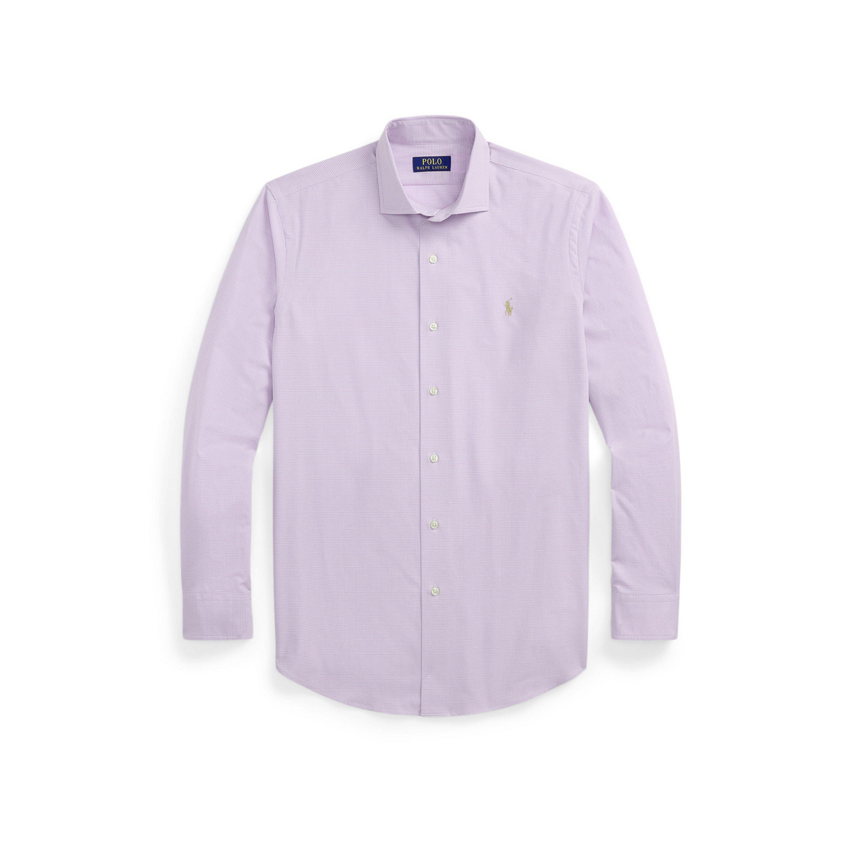 Poplin Check Long-Sleeve Patterned Shirt