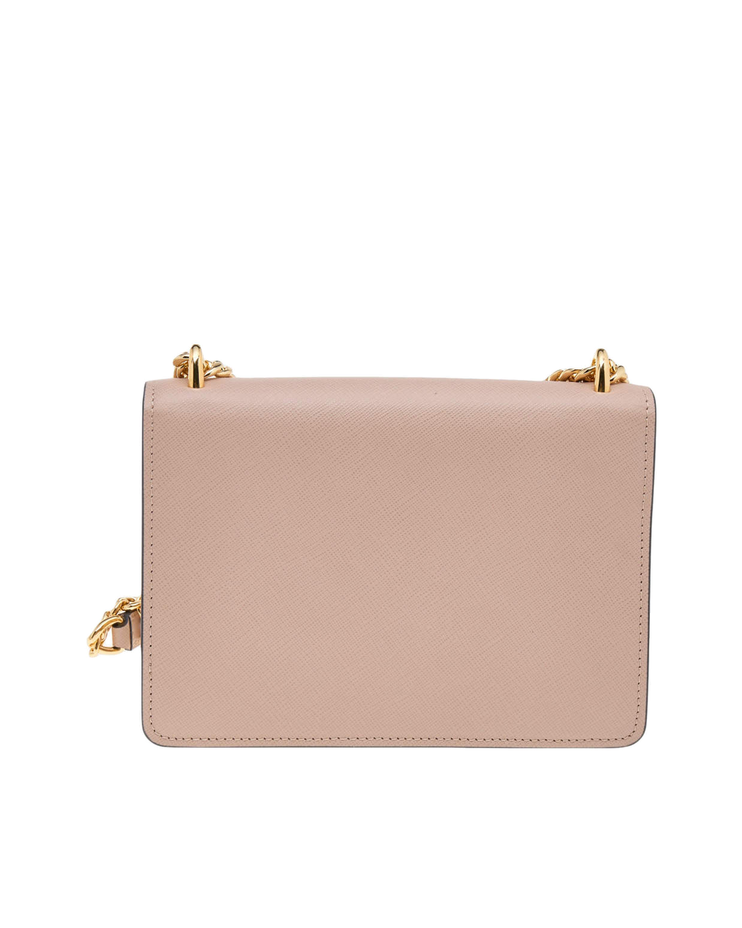 Prada Beige Saffiano Leather Flap Shoulder Bag
