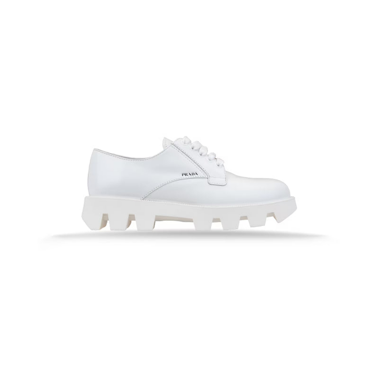 Prada Leather Lace-Up Sneakers for Women