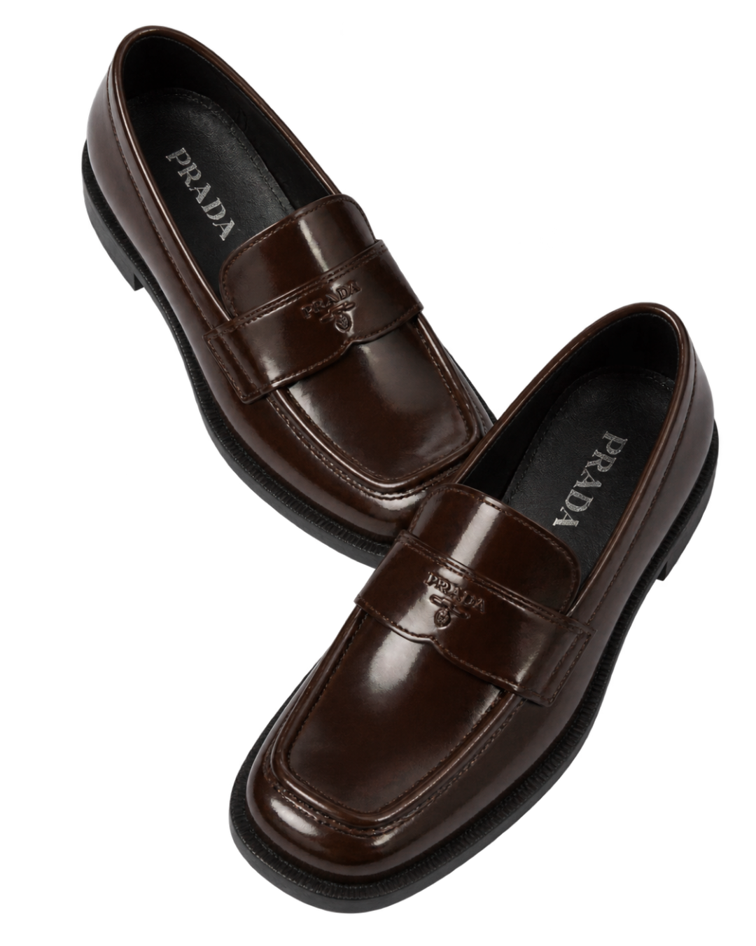 Prada Loafers in Brushed Leather