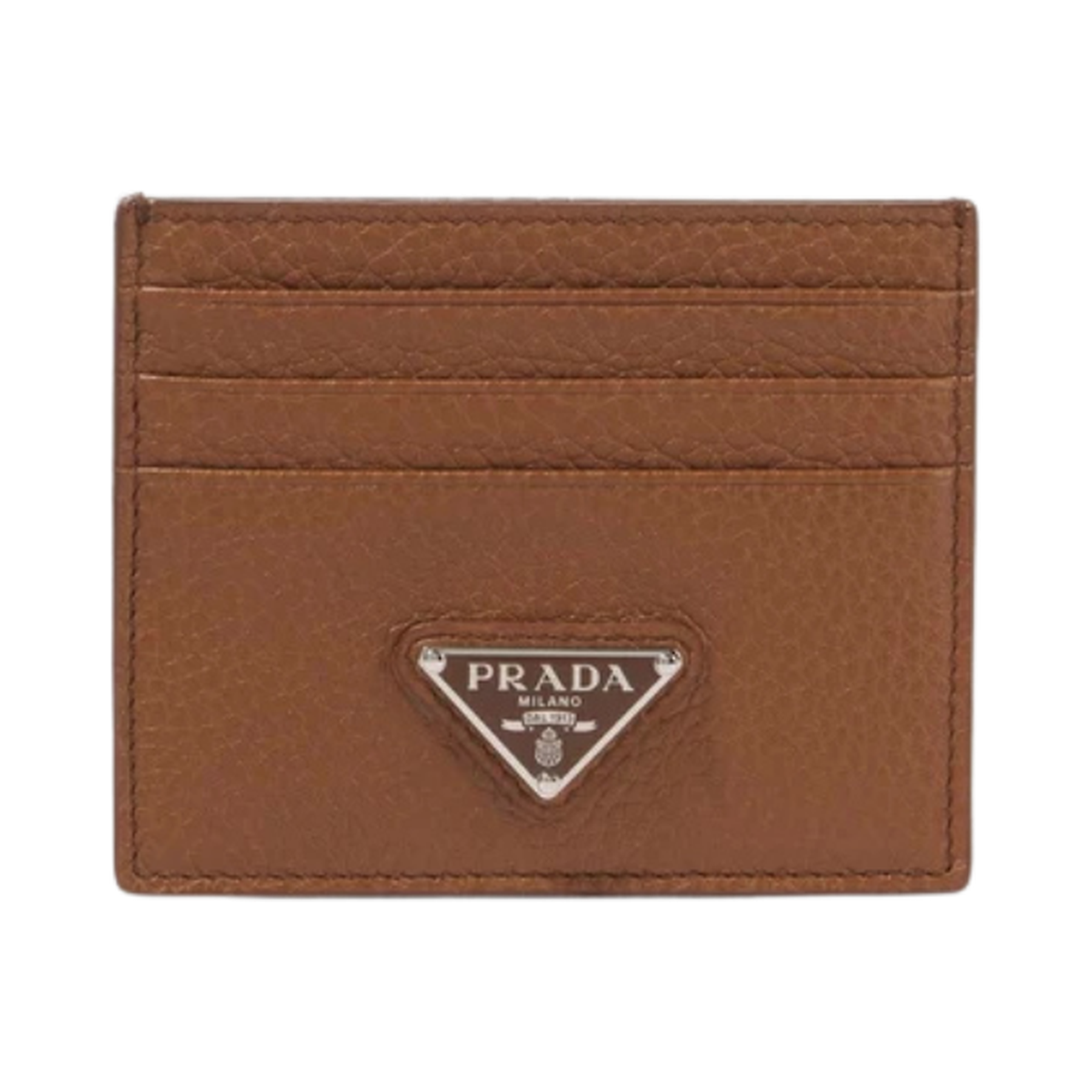 Prada Logo leather card holder