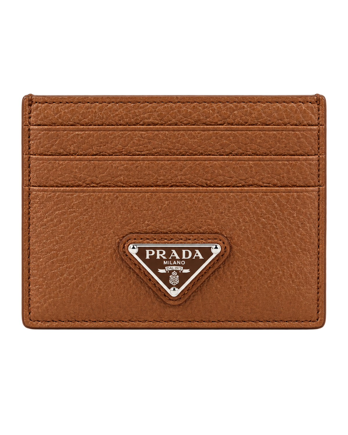 Prada Logo leather card holder