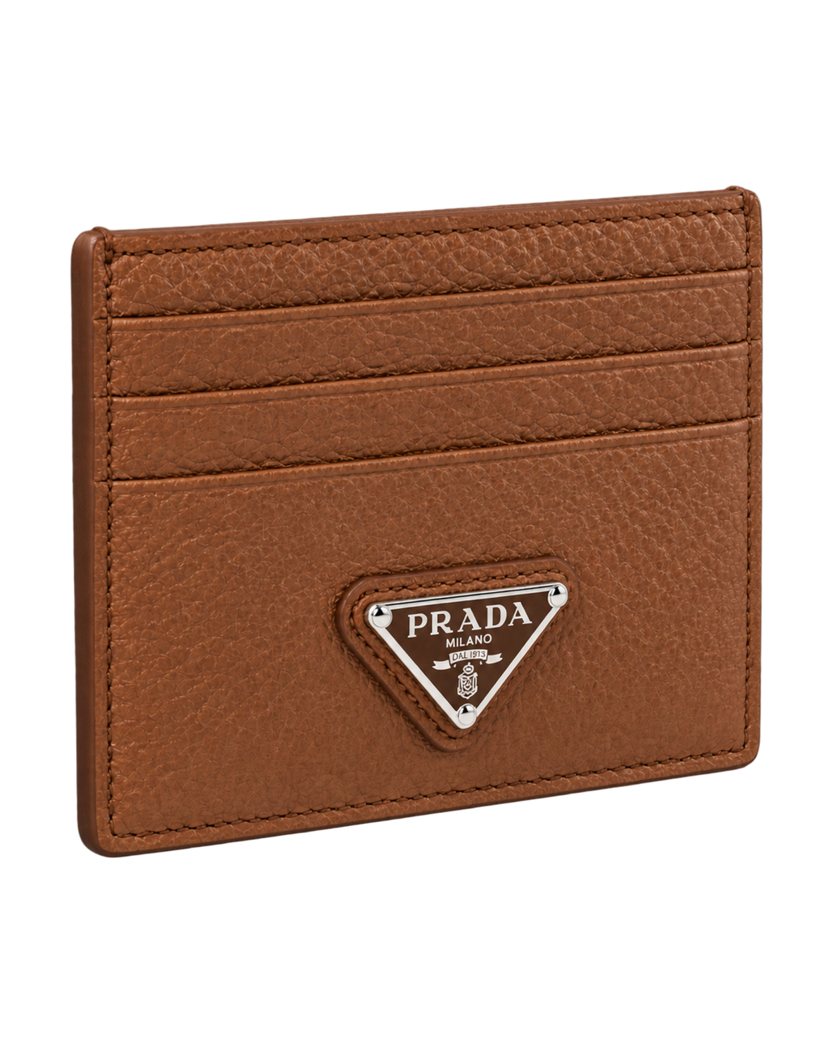 Prada Logo leather card holder