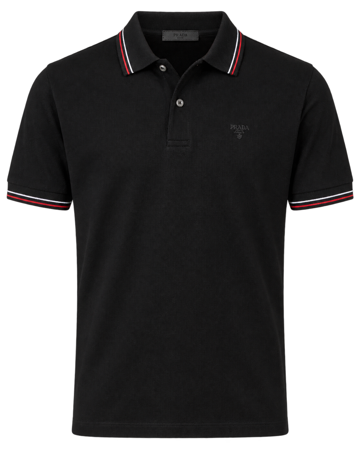Prada short-sleeved piqué polo shirt