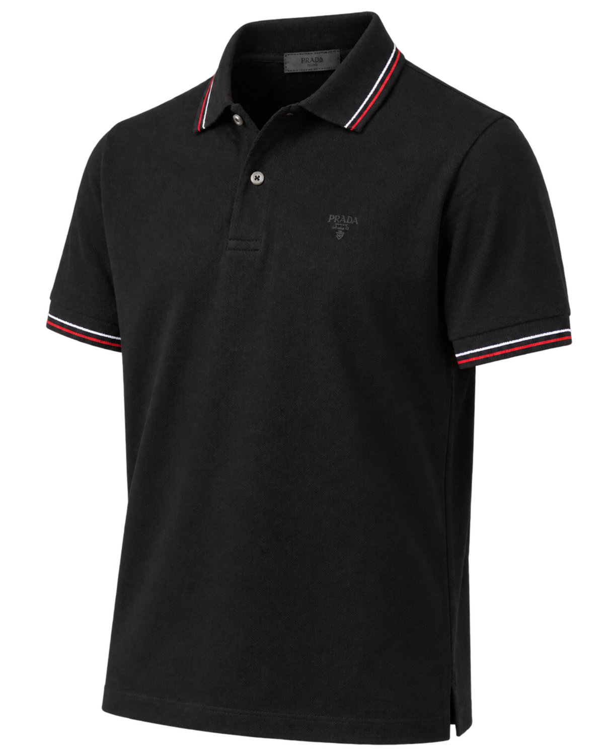 Prada short-sleeved piqué polo shirt