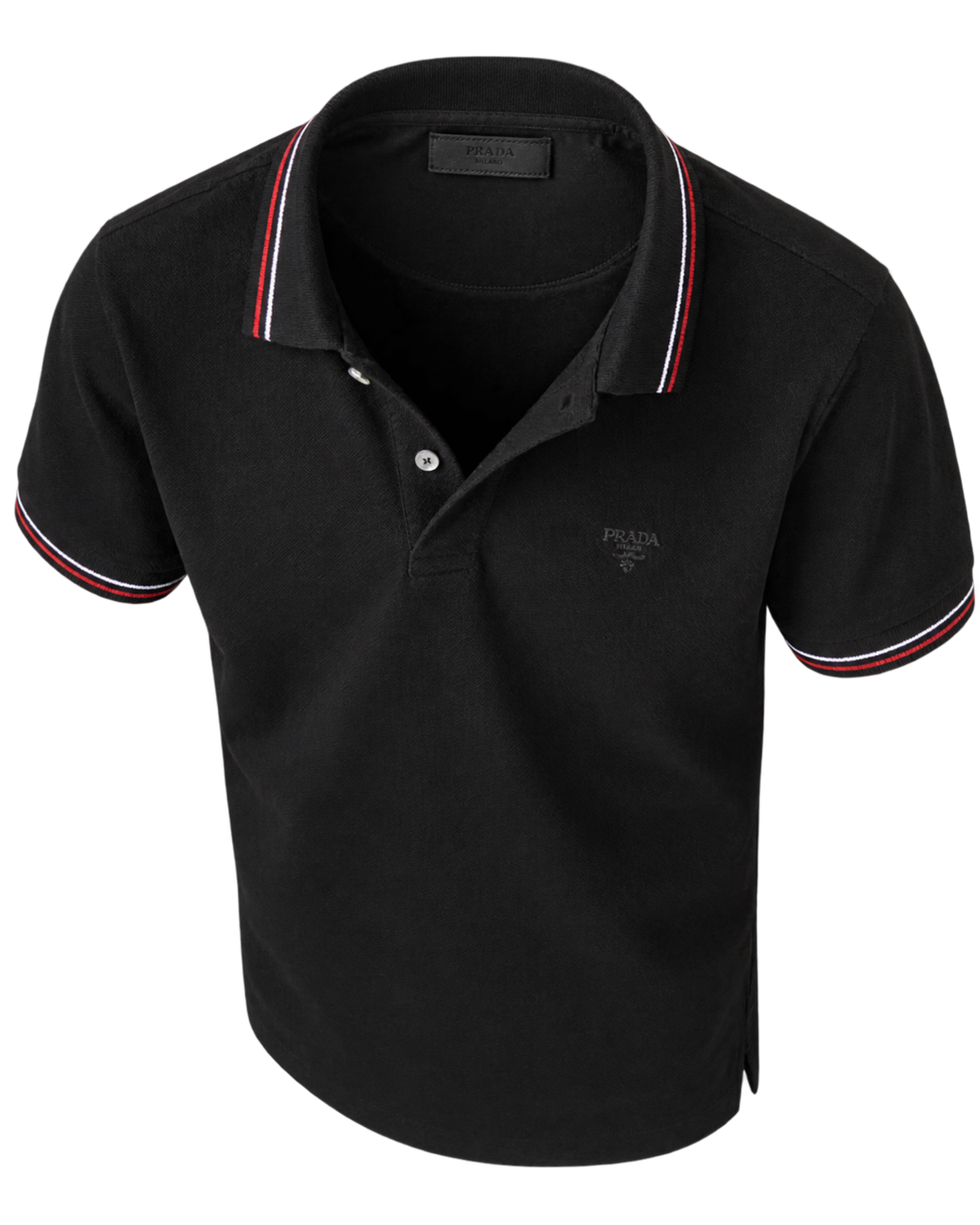 Prada short-sleeved piqué polo shirt