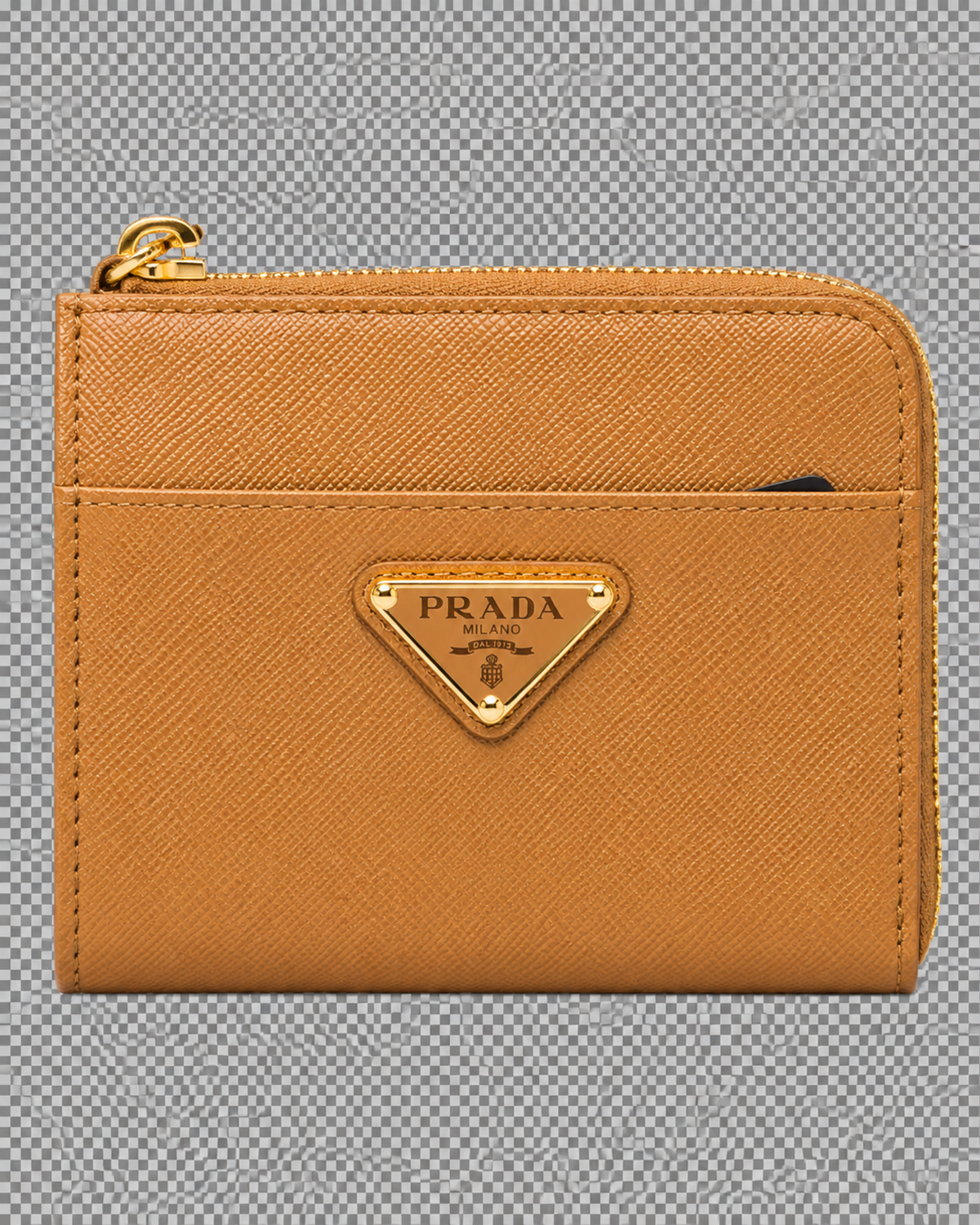 Prada Small Saffiano leather zipper wallet