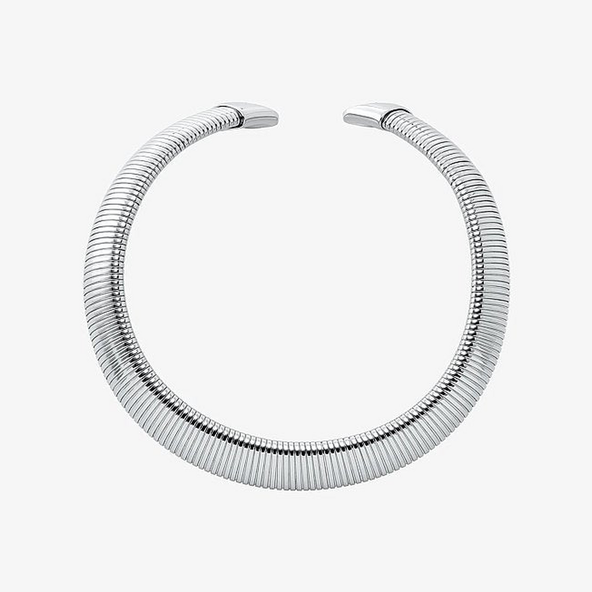 Precious Metal-Plated Brass Collar Necklace