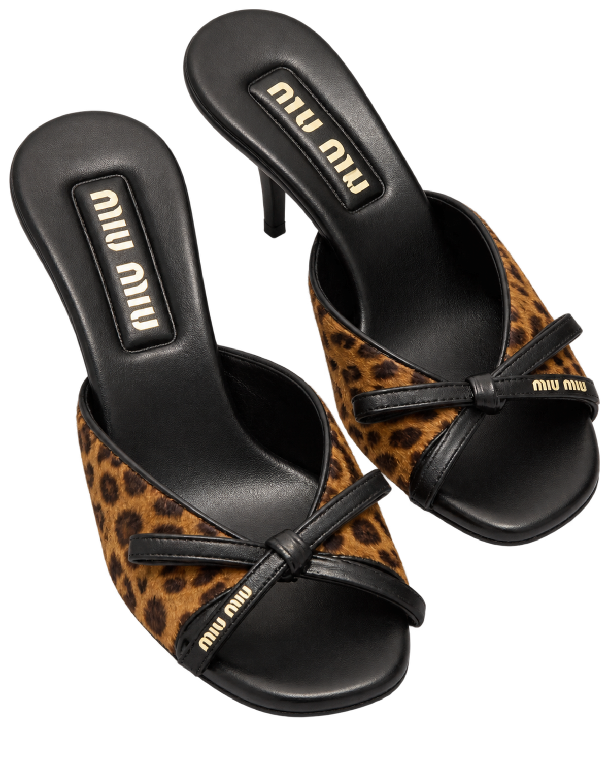 Printed leather sandals