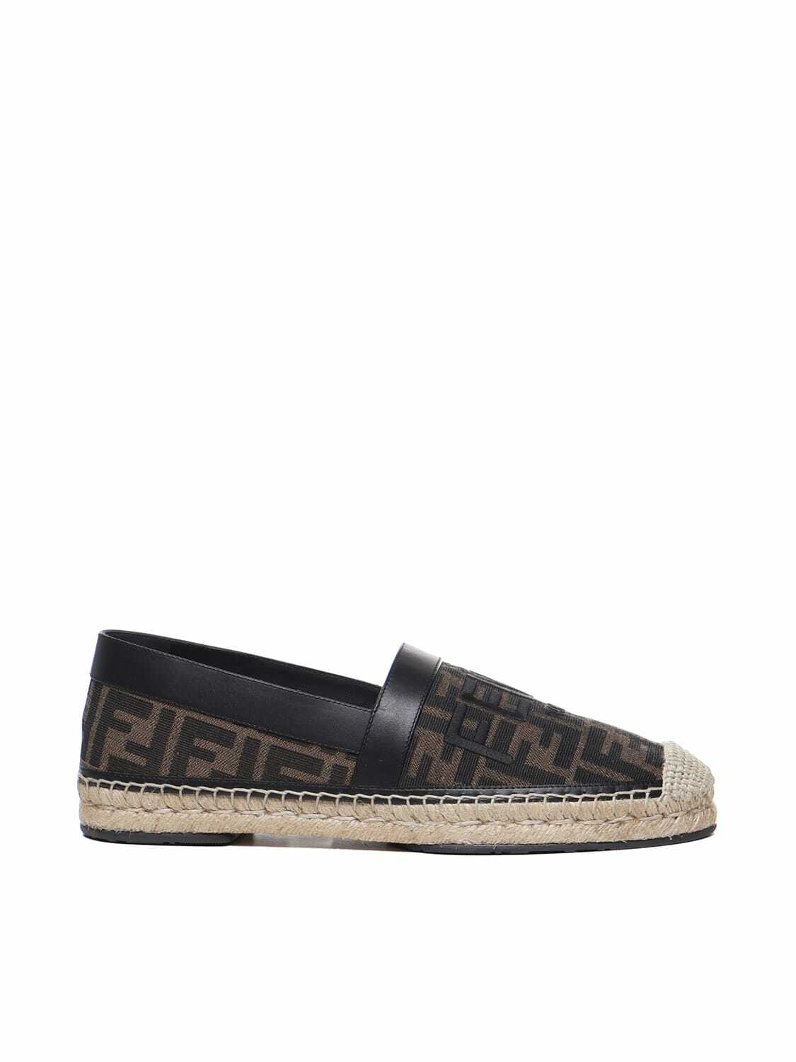Fendi Jacquard Espadrilles With All-over Ff Logo