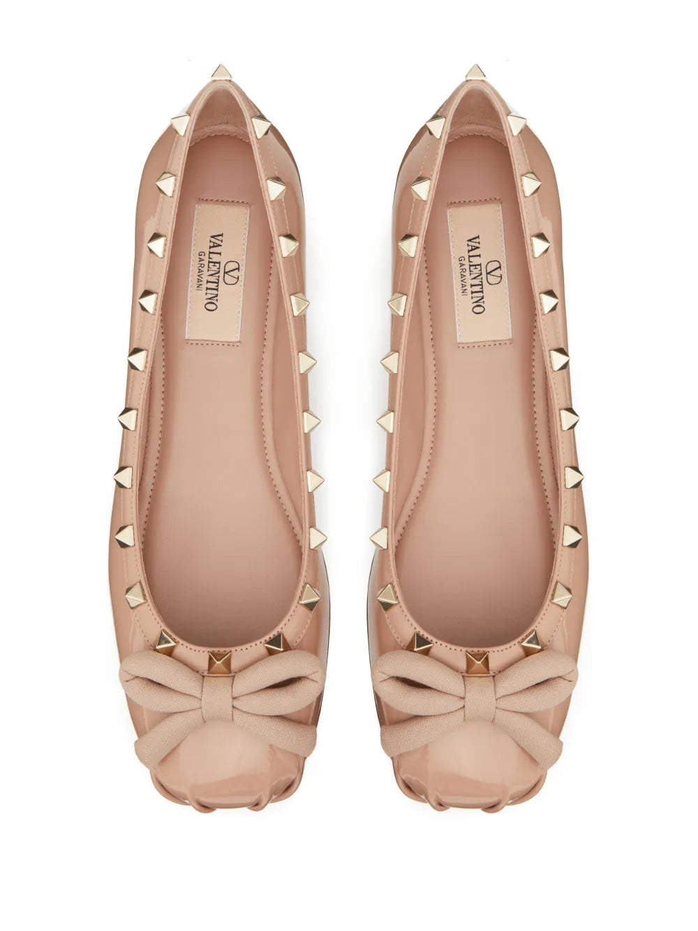 Rockstud Ballerina Shoes – Light Pink