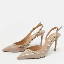Rockstud Slingback Pumps – Neutral