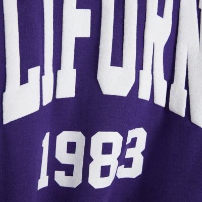 Purple Long sleeve California Sweatshirt