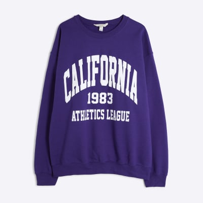 Purple Long sleeve California Sweatshirt