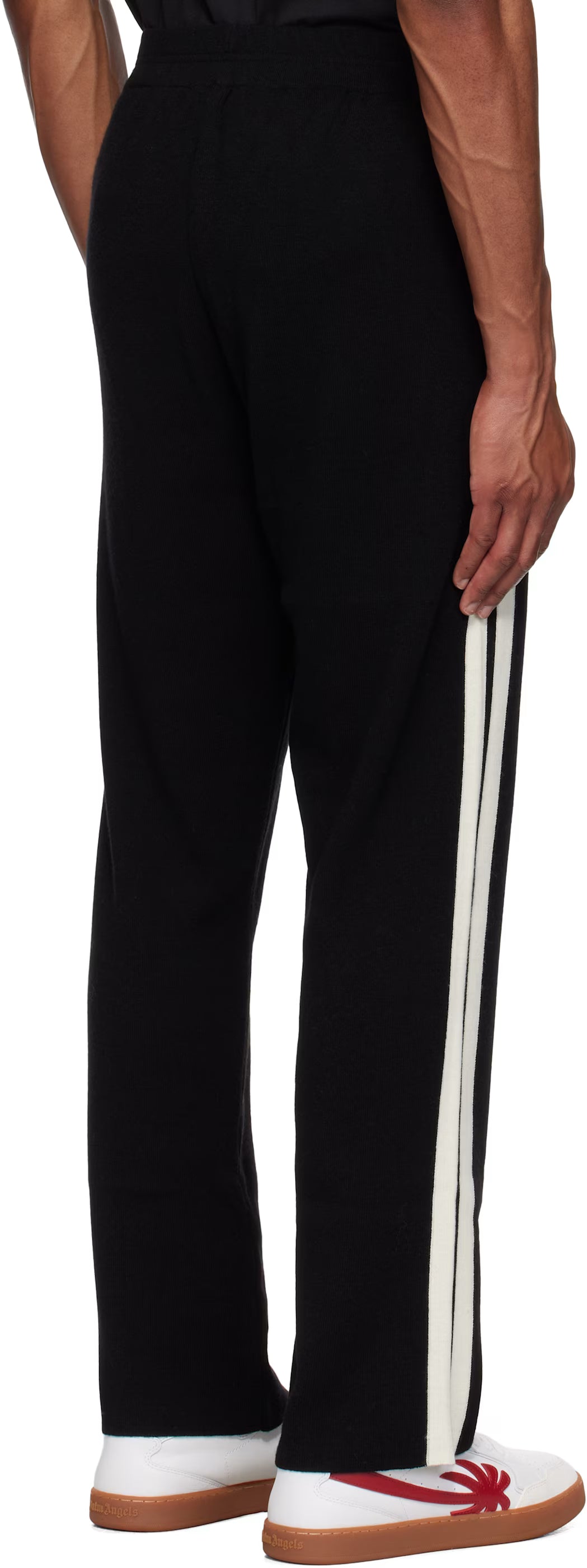 Black Classic Logo Knit Track Pants