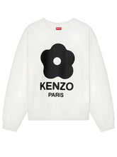 Kenzo Black Boke Flower Printed Sweatshirt in White