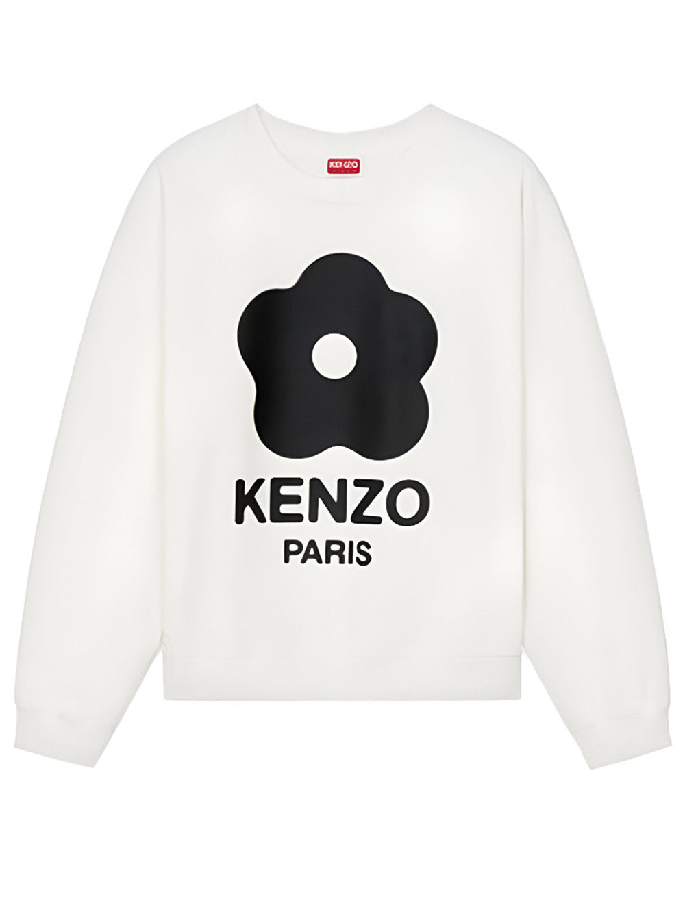 Kenzo Black Boke Flower Printed Sweatshirt in White