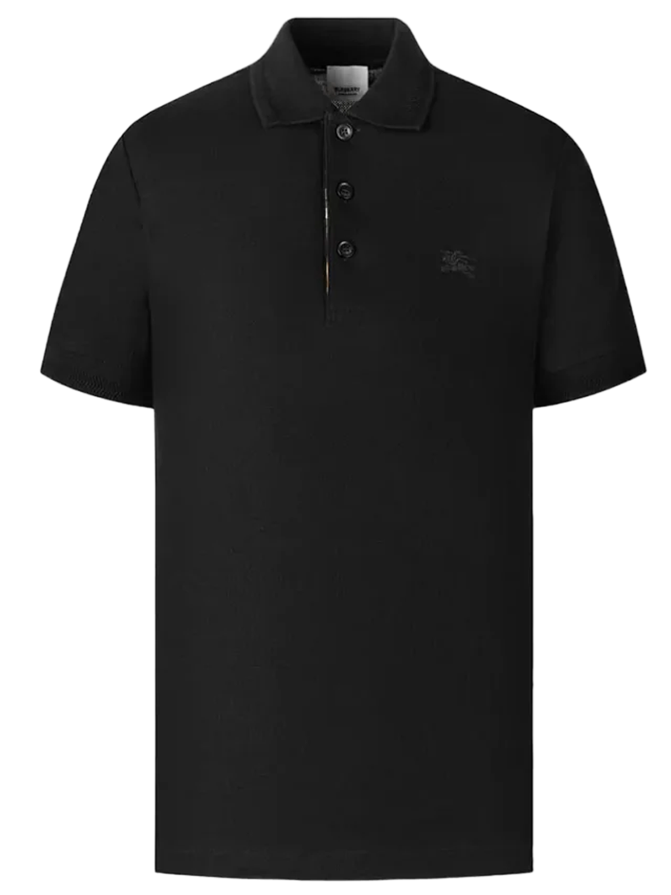 Burberry Branded Equestrian Knight Logo Polo Shirt in Black