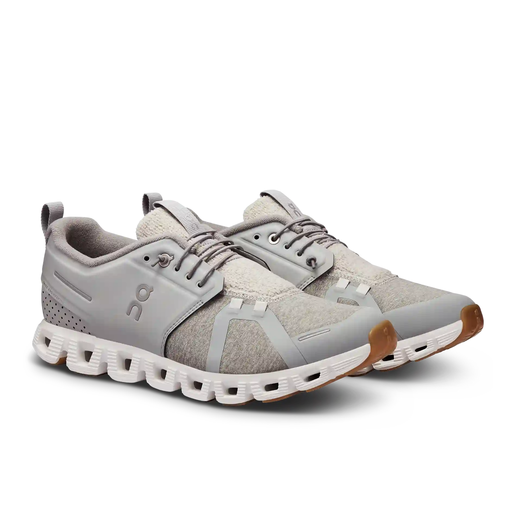 Cloud 5 Terry Glacier White On Running