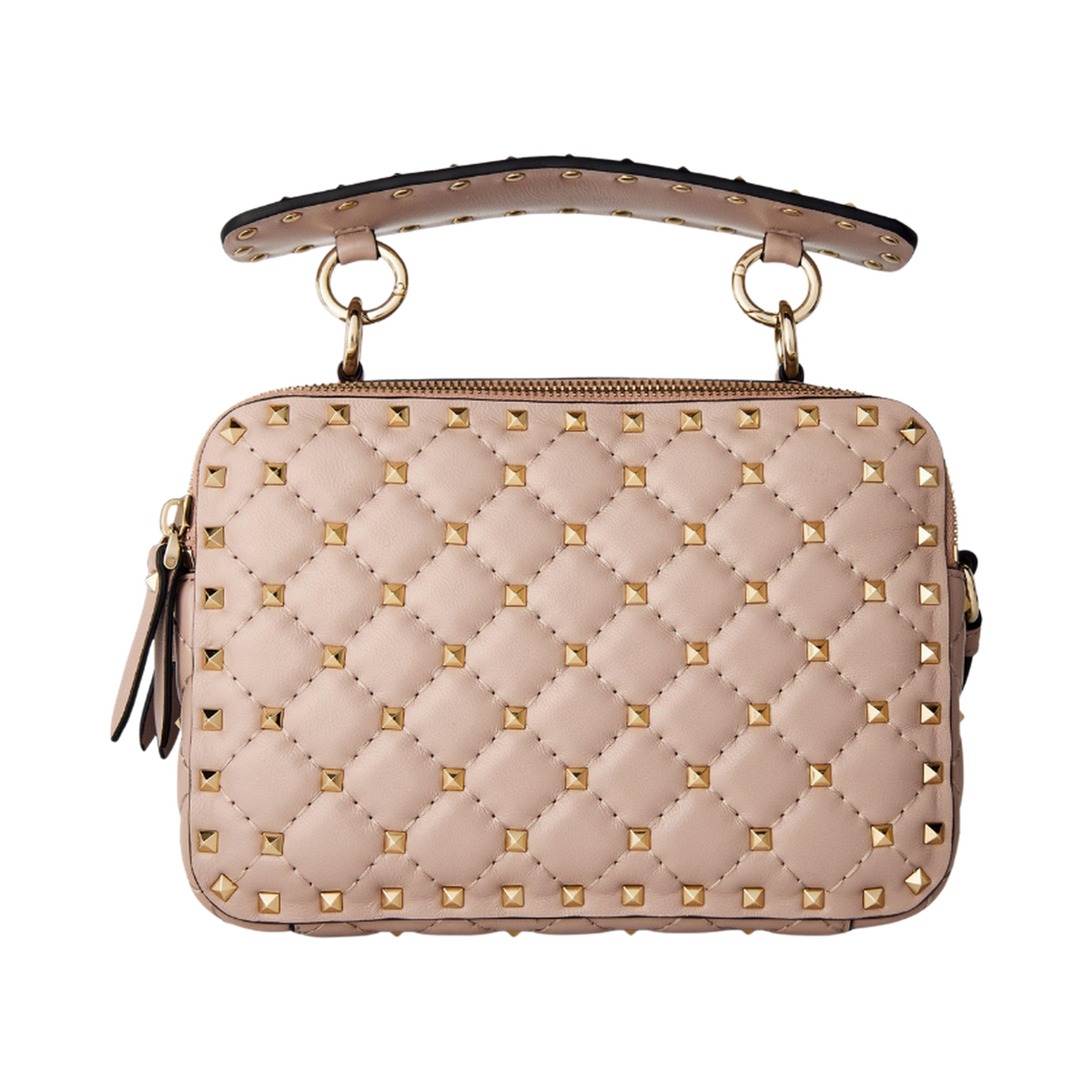 Quilted Spike Crossbody Bag