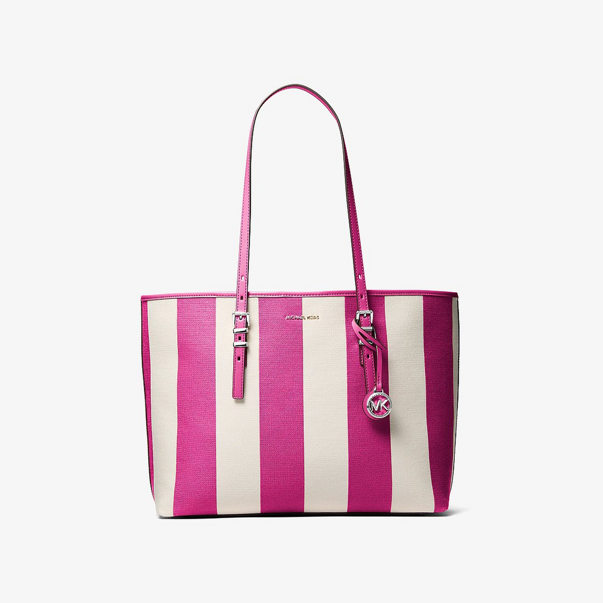 Quinn Large Striped Canvas Tote Bag