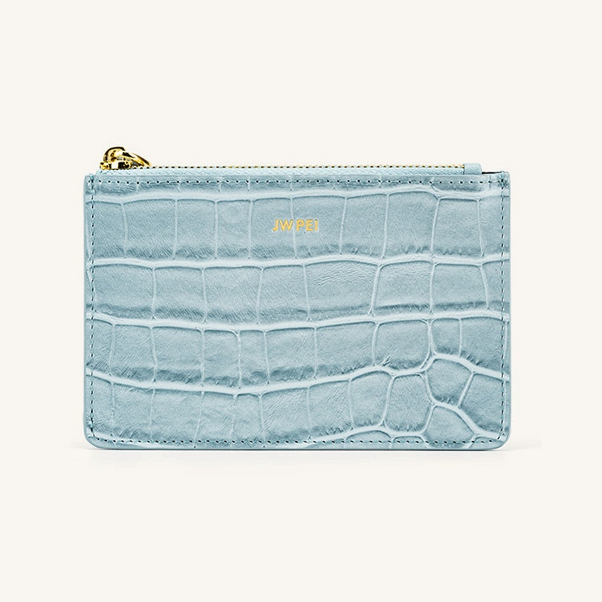 Quinn Zipped Card Holder - Ice Croc