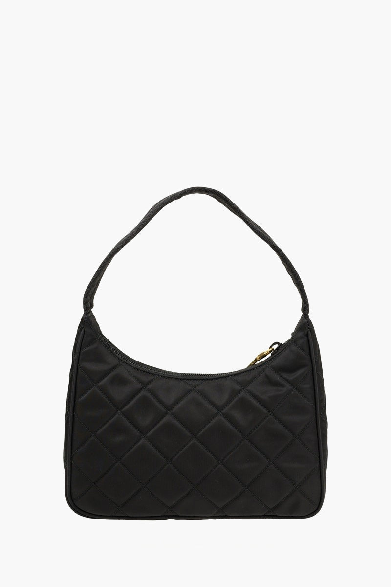 Contenitore Maniglia Tessuto Shoulder bag in Black Nylon