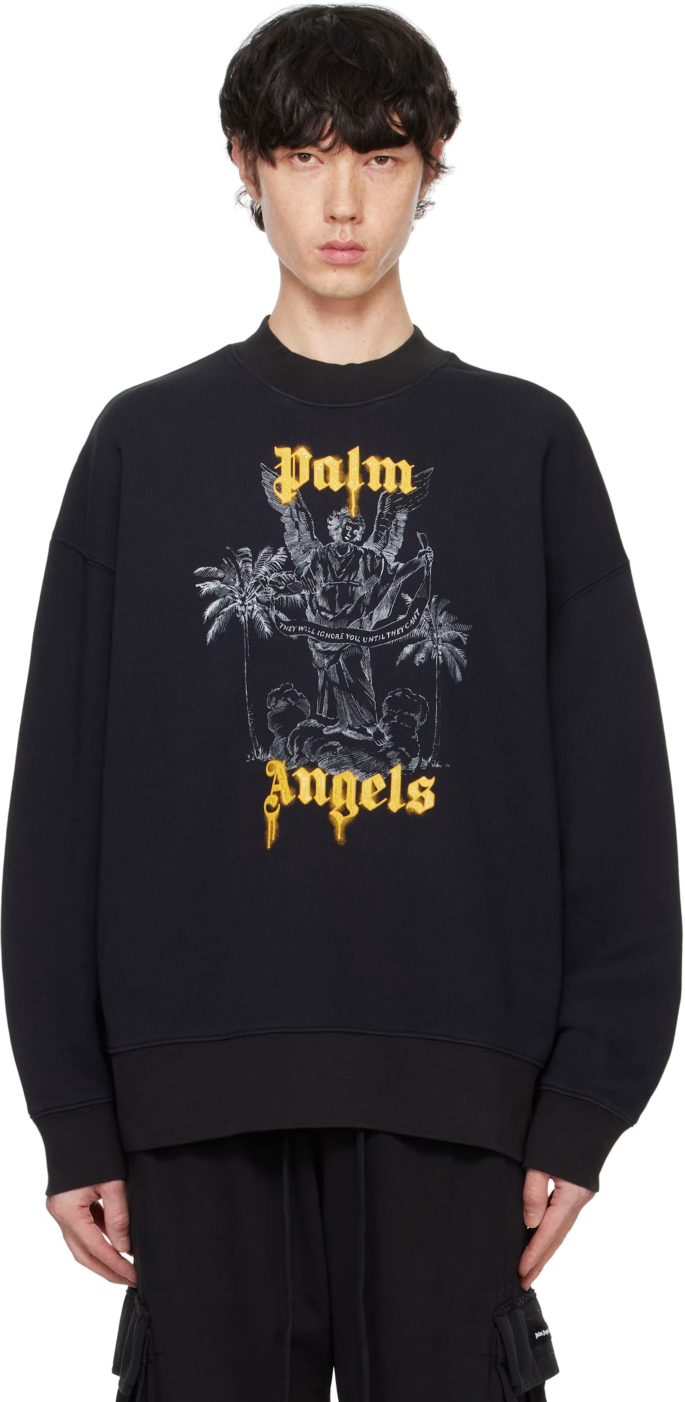 Black Palms Pencil Sweatshirt