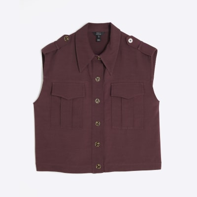 Red Premium Pocket Utility Shirt