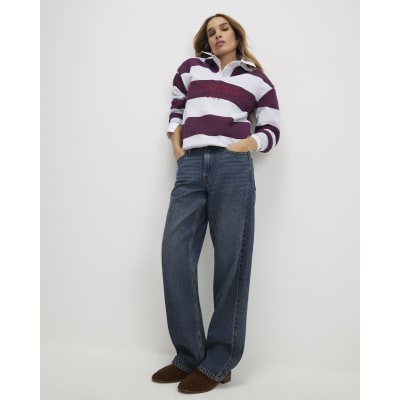 Red Stripe Colorado Rugby Sweatshirt