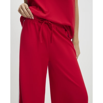 Red Tape Side Drawstring Wide Leg Joggers
