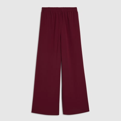 Red Wide Leg Trousers